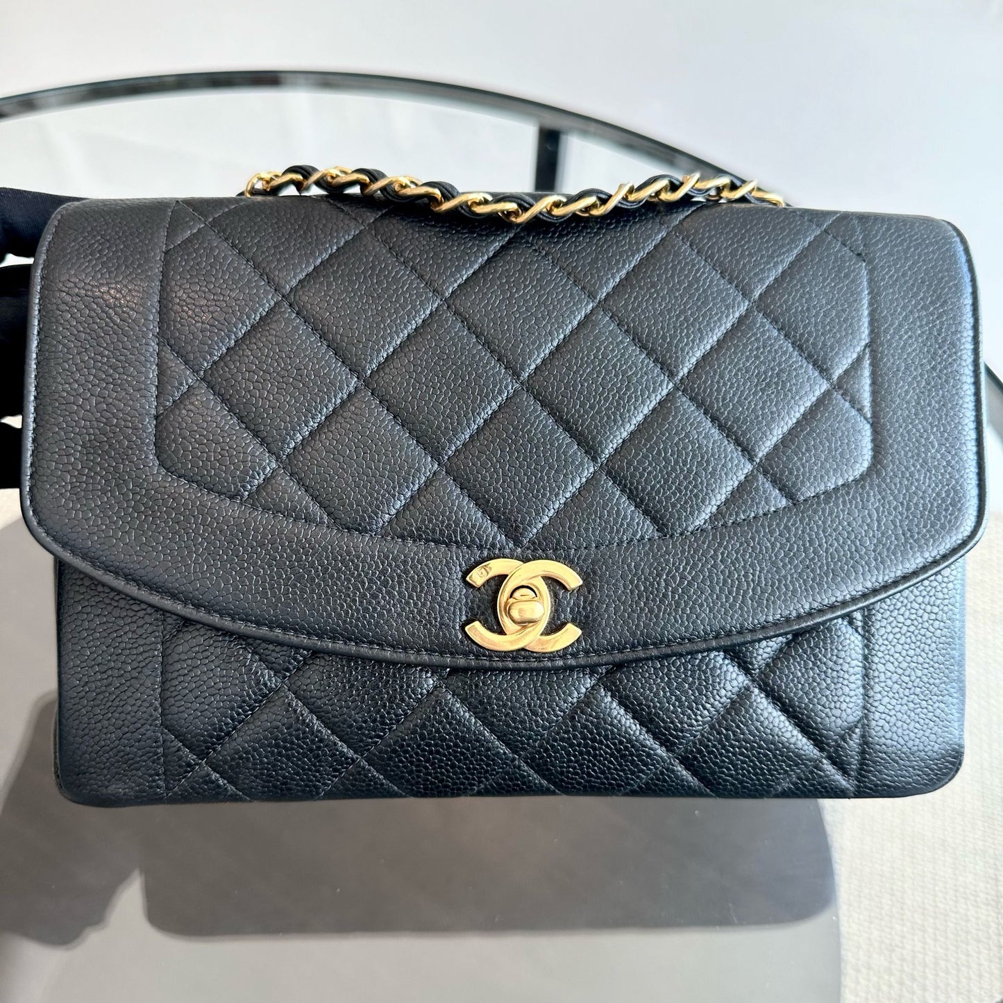 *Rare* Caviar Diana Medium Calfskin 24K Vintage GHW No 4