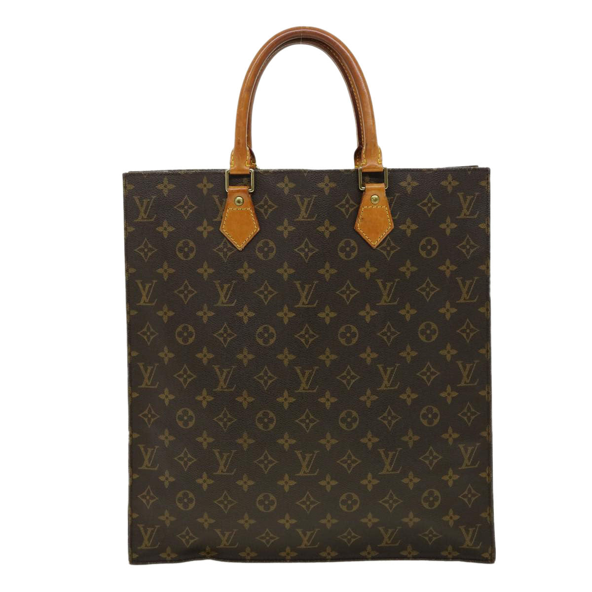 LOUIS VUITTON Monogram Sac Plat Hand Bag M51140 LV rd3133