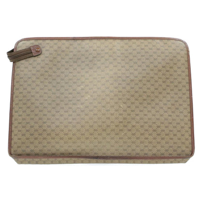 GUCCI Web Sherry Line Micro GG Canvas Clutch Bag Beige Red Green  rd390