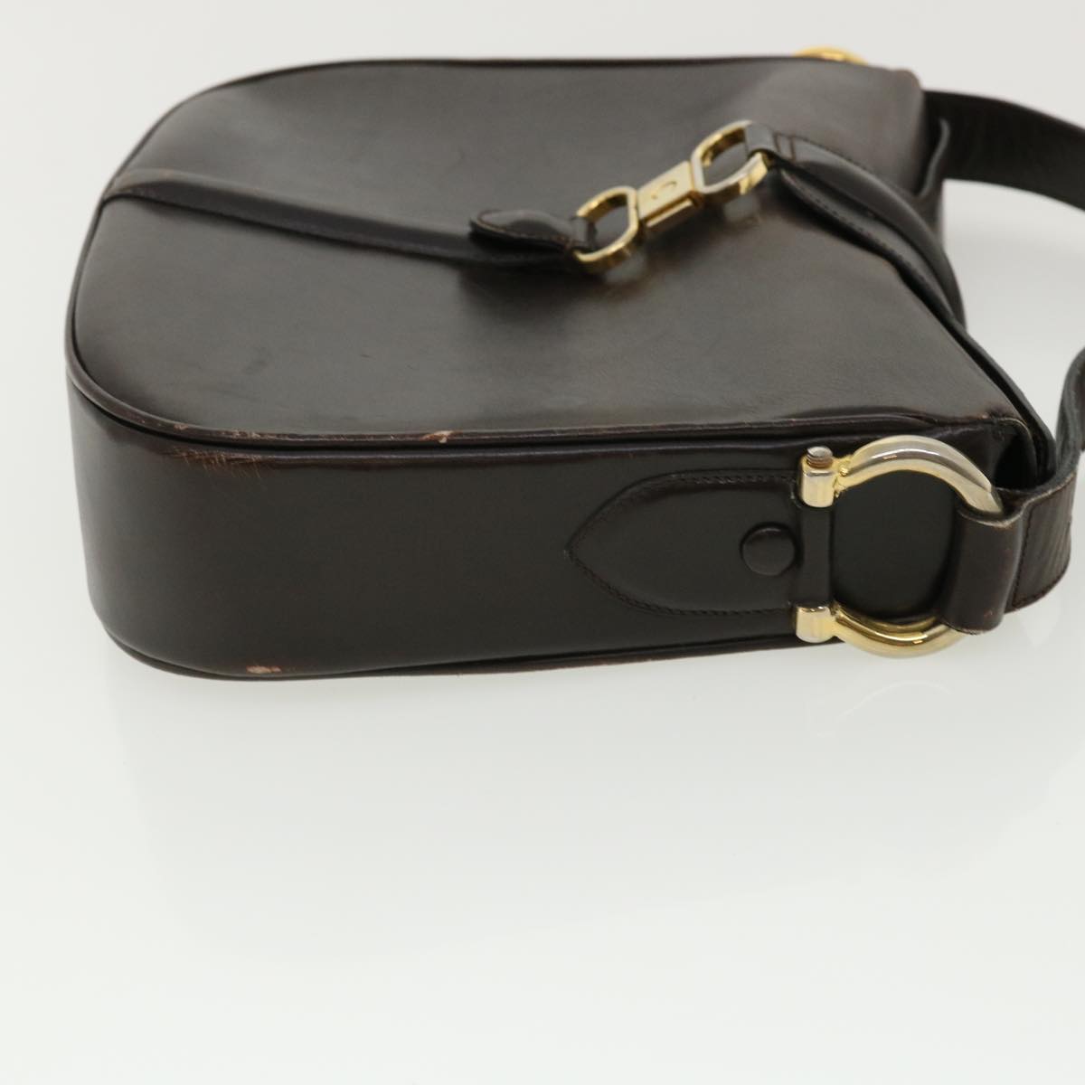 Celine Shoulder Bag Leather Brown  rd4008