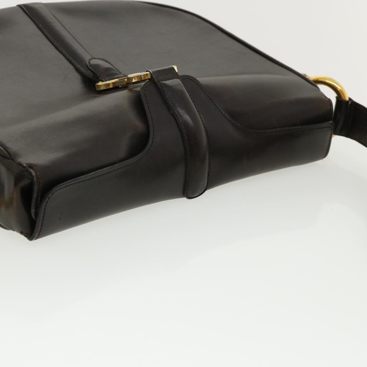 Celine Shoulder Bag Leather Brown  rd4008
