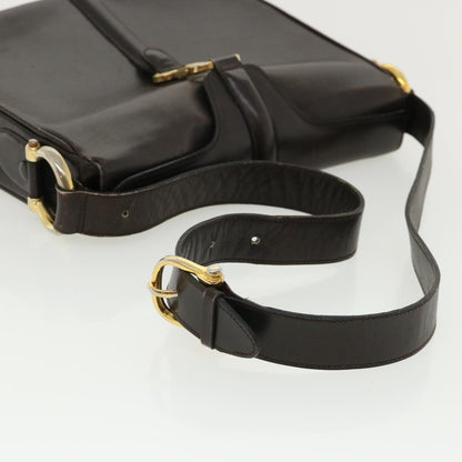 Celine Shoulder Bag Leather Brown  rd4008