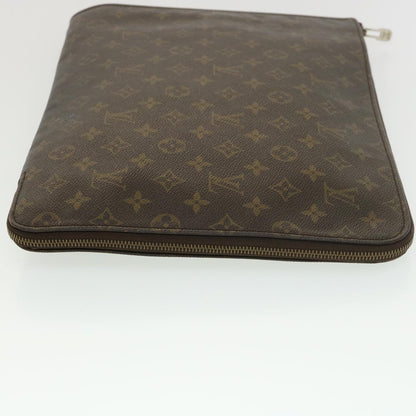 LOUIS VUITTON Monogram Poche Document Briefcase M53400 LV rd4334