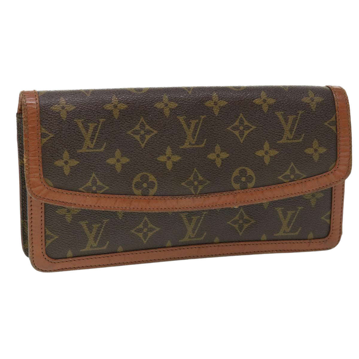 LOUIS VUITTON Monogram Pochette Dam PM Clutch Bag M51812 LV rd4540