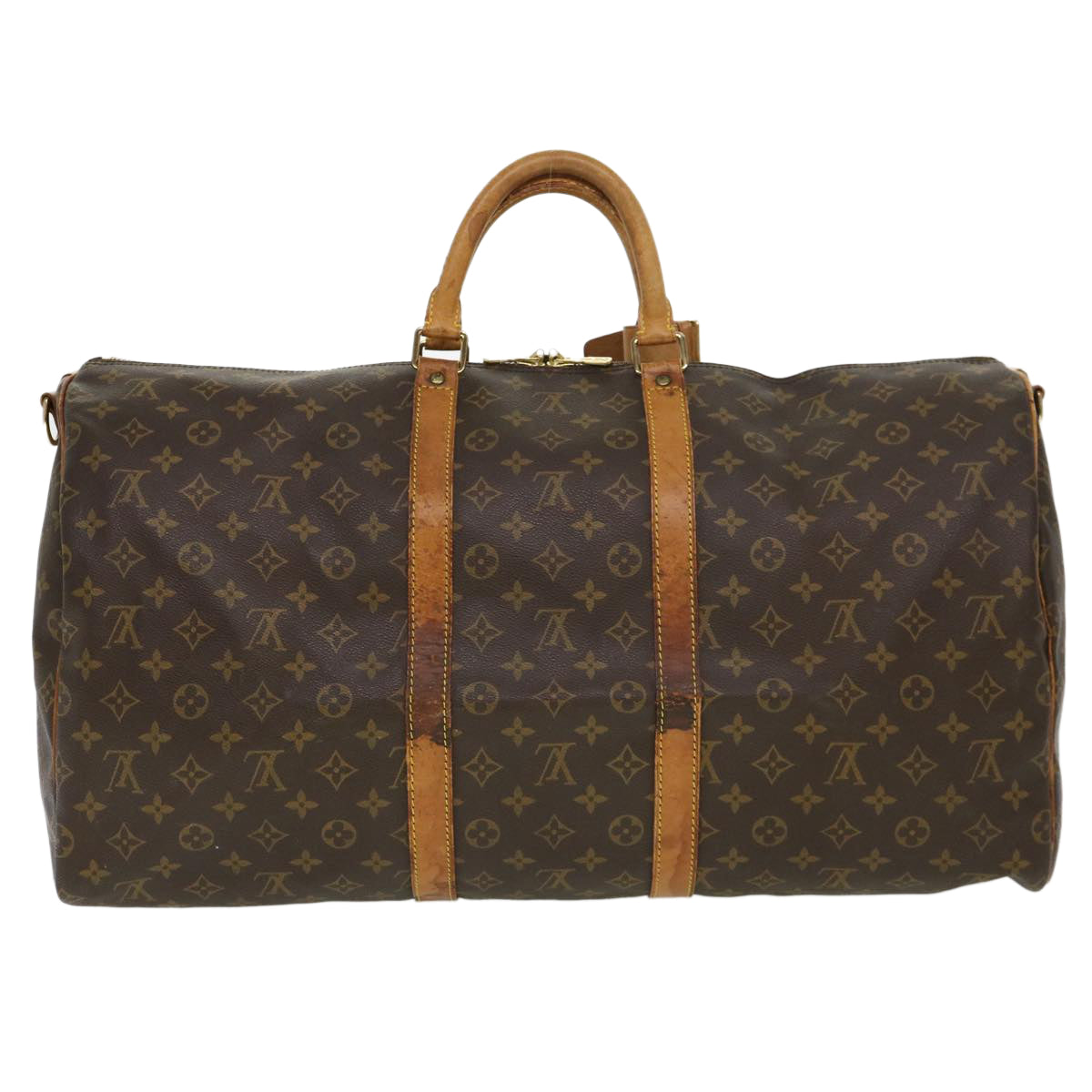 LOUIS VUITTON Monogram Keepall Bandouliere 55 Boston Bag M41414 LV rd4574