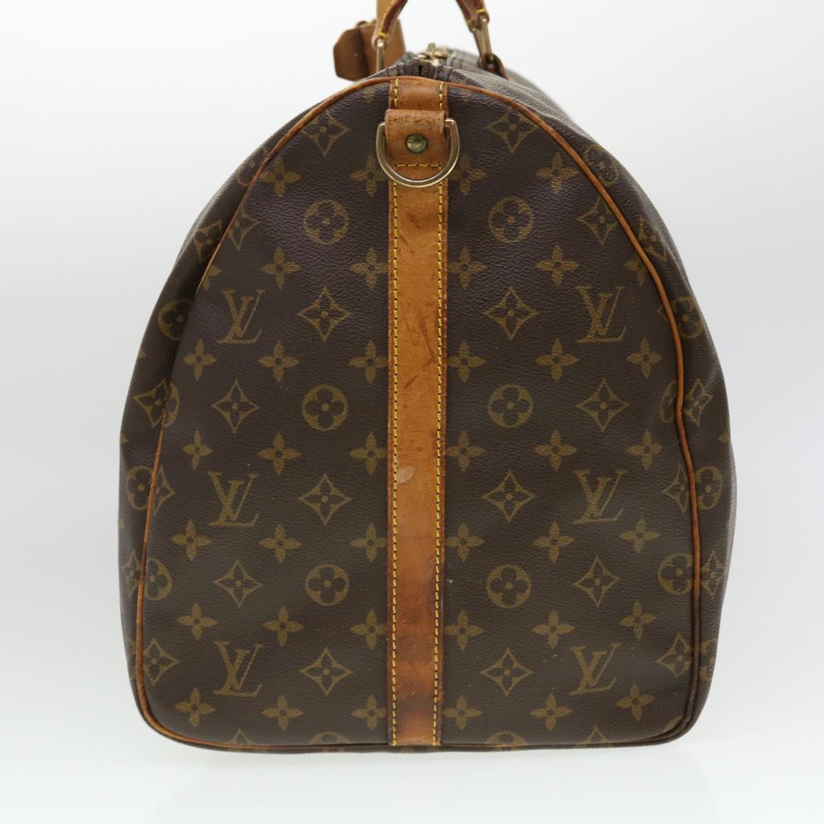 LOUIS VUITTON Monogram Keepall Bandouliere 55 Boston Bag M41414 LV rd4574