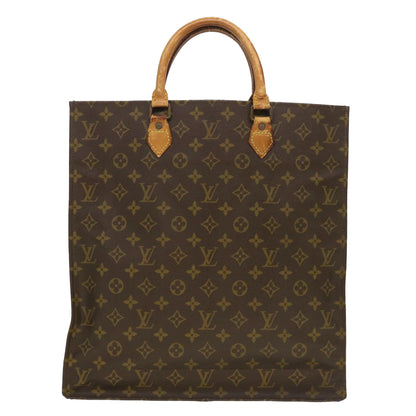LOUIS VUITTON Monogram Sac Plat Hand Bag M51140 LV rd4586