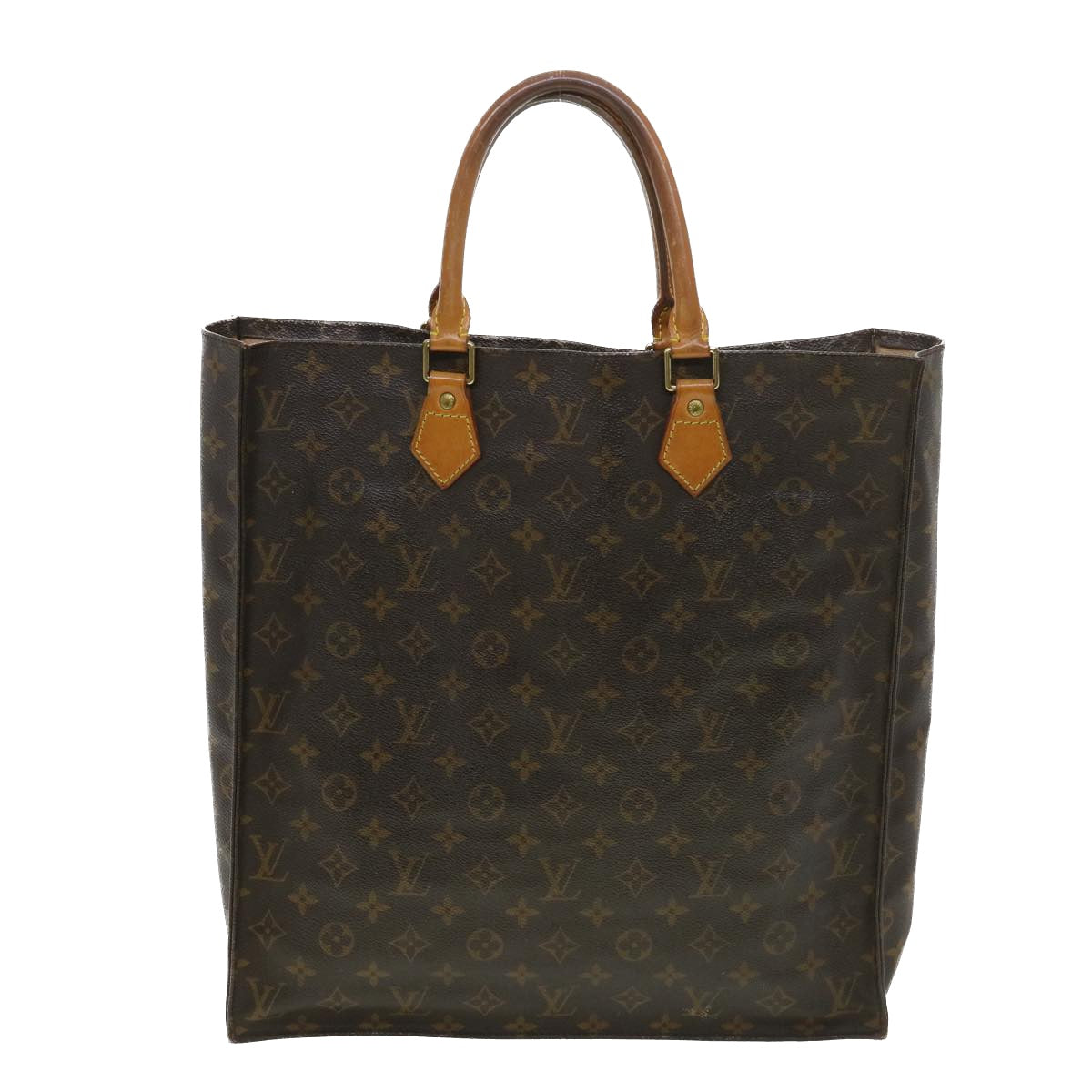 LOUIS VUITTON Monogram Sac Plat Hand Bag M51140 LV rd4666