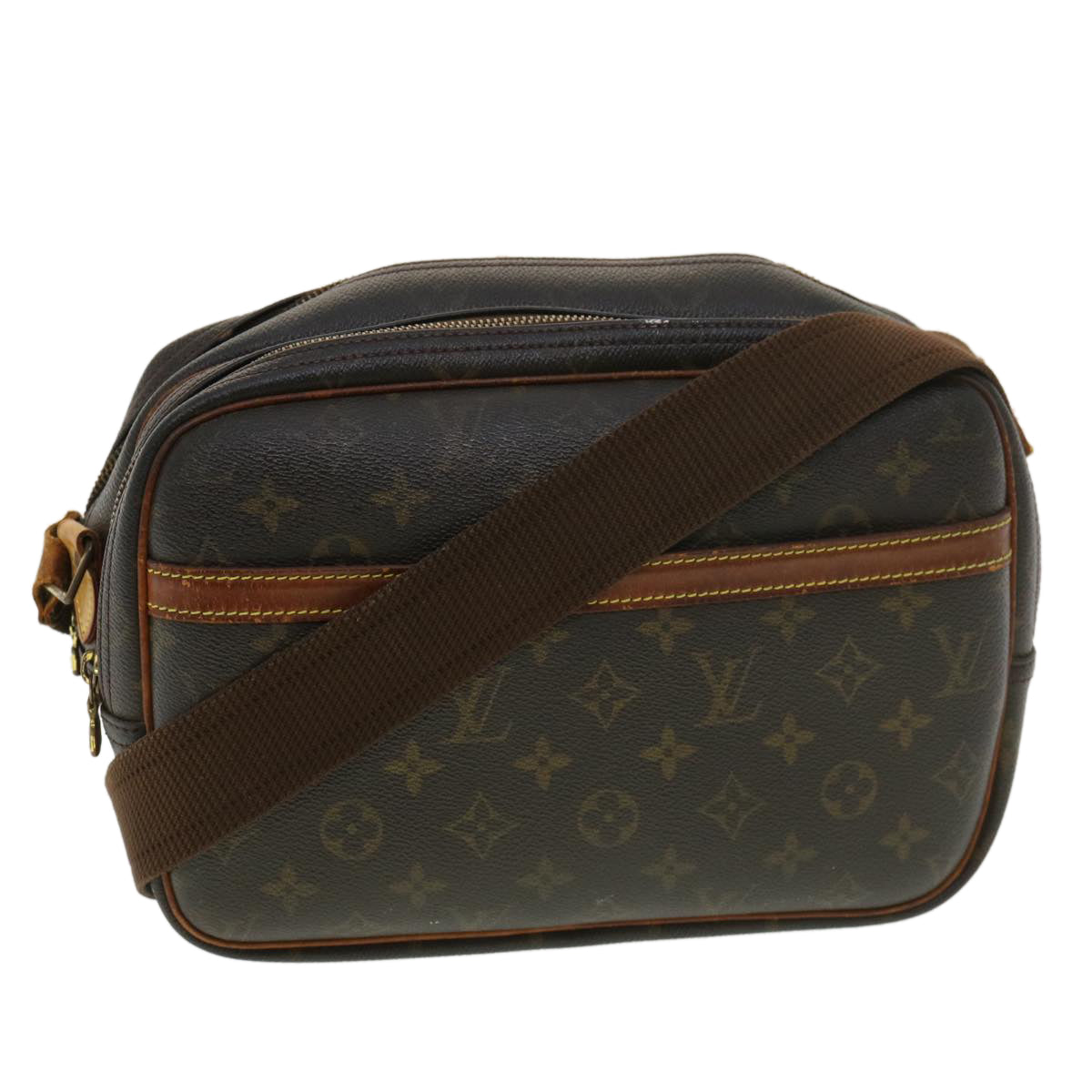 LOUIS VUITTON Monogram Reporter PM Shoulder Bag M45254 LV rd4672