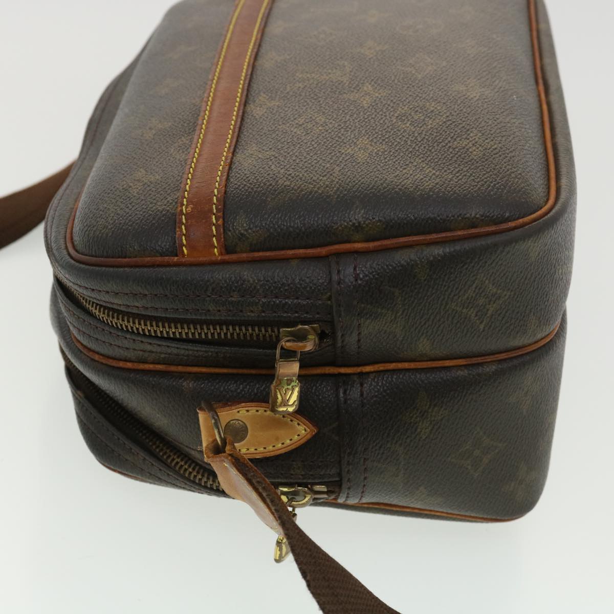 LOUIS VUITTON Monogram Reporter PM Shoulder Bag M45254 LV rd4672