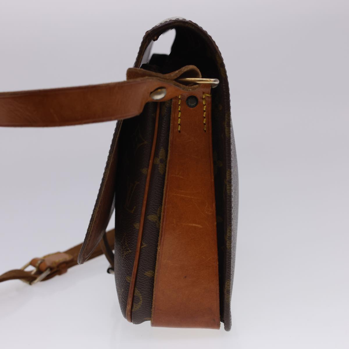 LOUIS VUITTON Monogram Cartouchiere GM Shoulder Bag Vintage M51252 rd4696