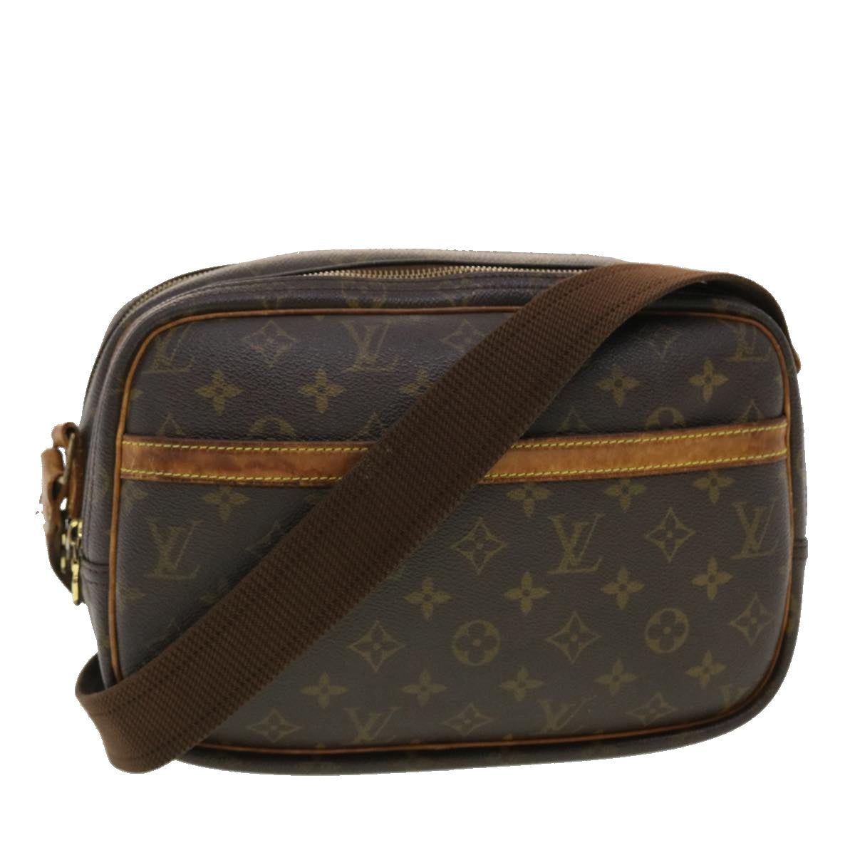 LOUIS VUITTON Monogram Reporter PM Shoulder Bag M45254 LV rd4711