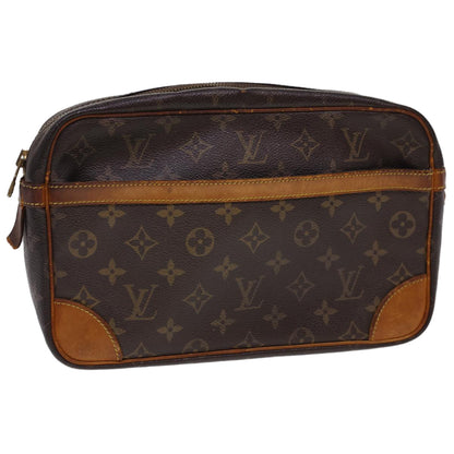 LOUIS VUITTON Monogram Compiegne 28 Clutch Bag M51845 LV rd4714