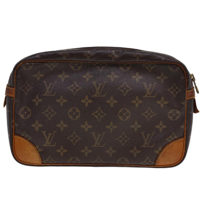LOUIS VUITTON Monogram Compiegne 28 Clutch Bag M51845 LV rd4714