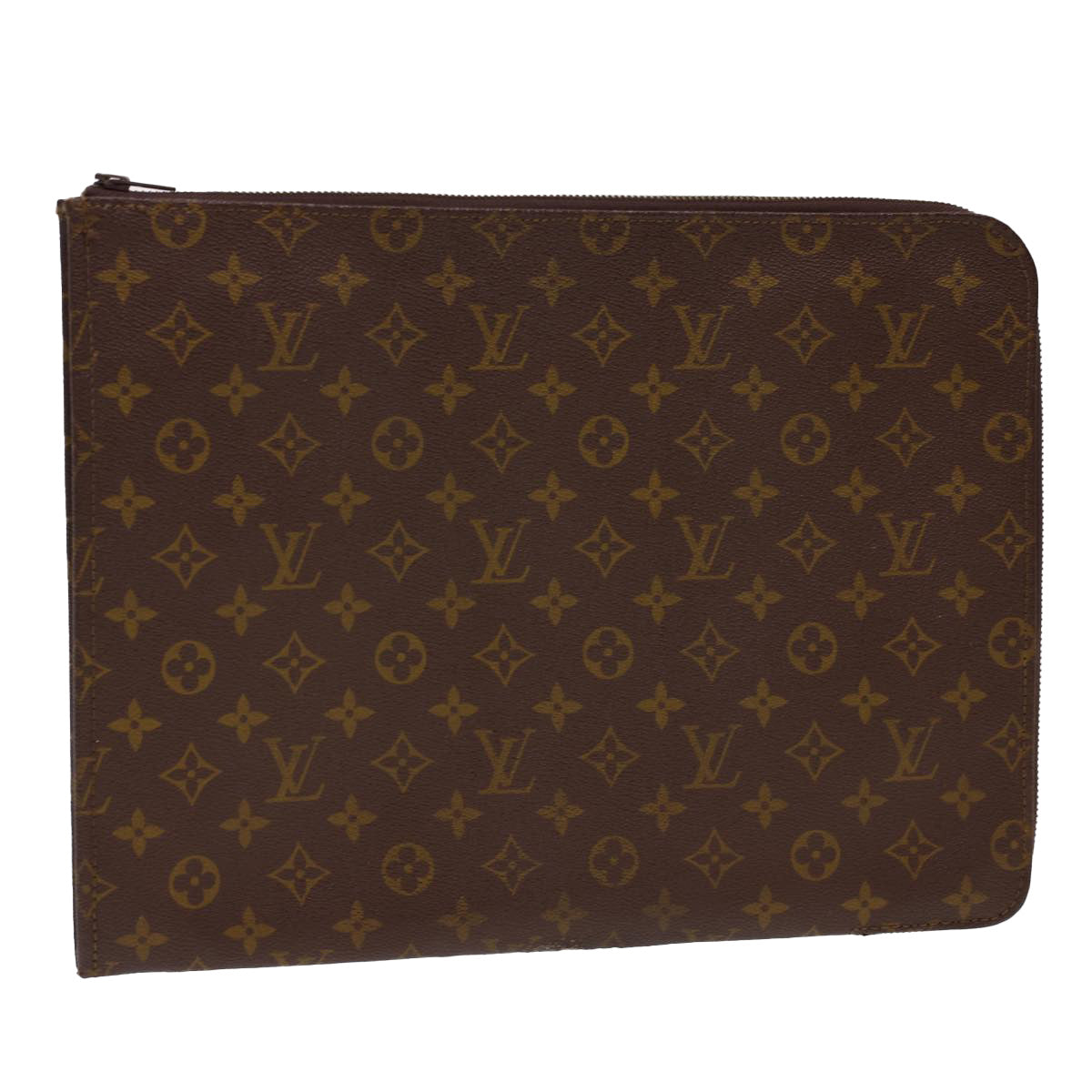 LOUIS VUITTON Monogram Poche Document Briefcase M53400 LV rd4734
