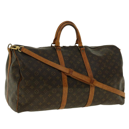 LOUIS VUITTON Monogram Keepall Bandouliere 55 Boston Bag M41414 LV rd4755
