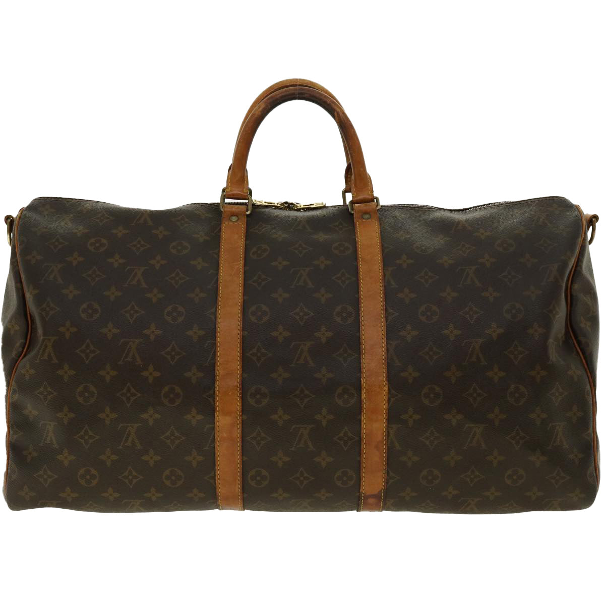 LOUIS VUITTON Monogram Keepall Bandouliere 55 Boston Bag M41414 LV rd4755