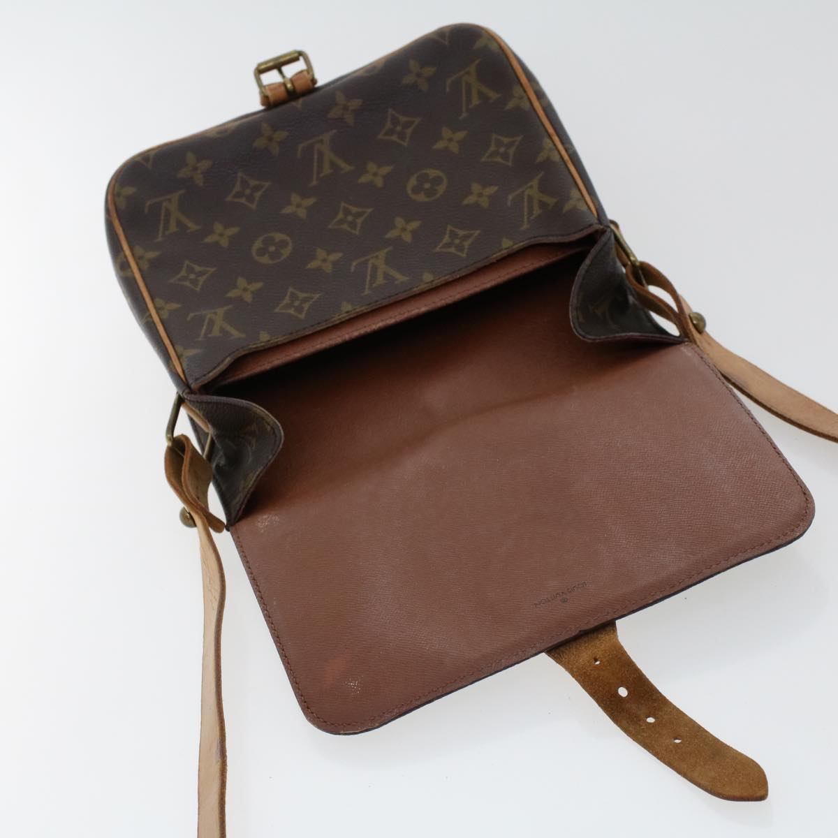 LOUIS VUITTON Monogram Cartouchiere MM Shoulder Bag M51253 LV  rd5500