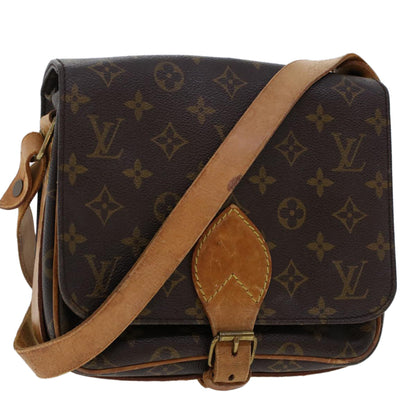 LOUIS VUITTON Monogram Cartouchiere MM Shoulder Bag M51253 LV  rd5500