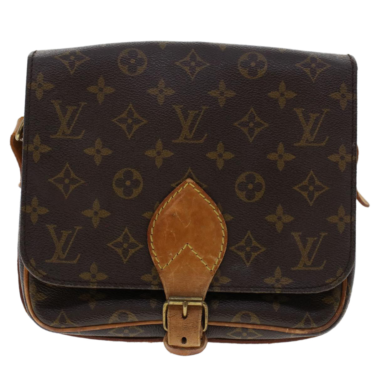 LOUIS VUITTON Monogram Cartouchiere MM Shoulder Bag M51253 LV  rd5500