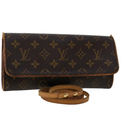 LOUIS VUITTON Monogram Pochette Twin GM Shoulder Bag M51852 LV  rd5521