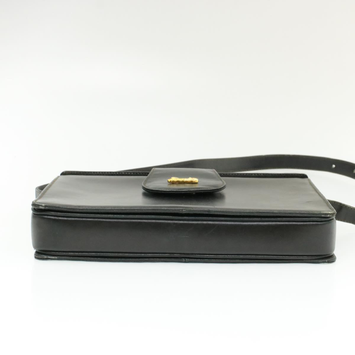 Celine Horse Carriage Shoulder Bag Black Leather  rd764