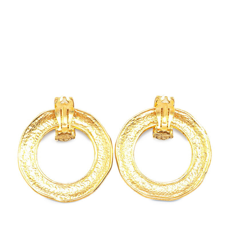 Chanel Gold Plated Vintage Earrings