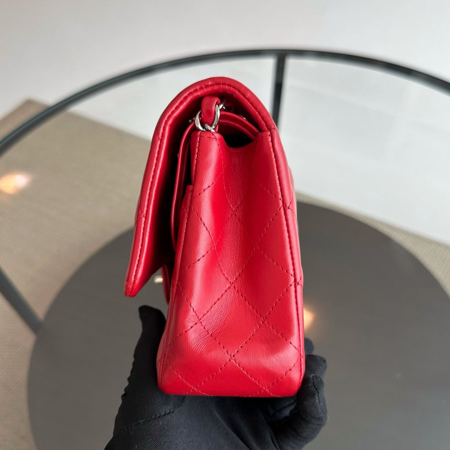 *Receipt* Medium Lambskin Red SHW No 18