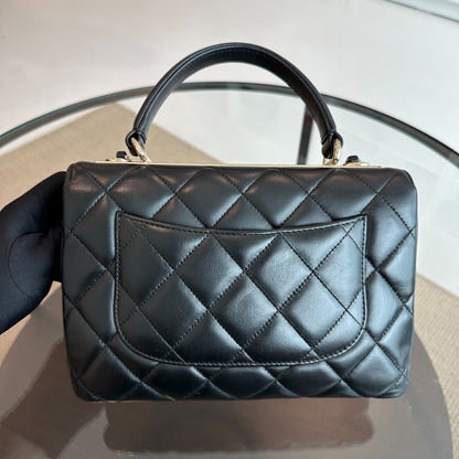 *Receipt* Trendy CC Small Lambskin Black GHW No 20