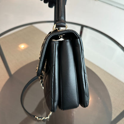 *Receipt* Trendy CC Small Lambskin Black GHW No 20