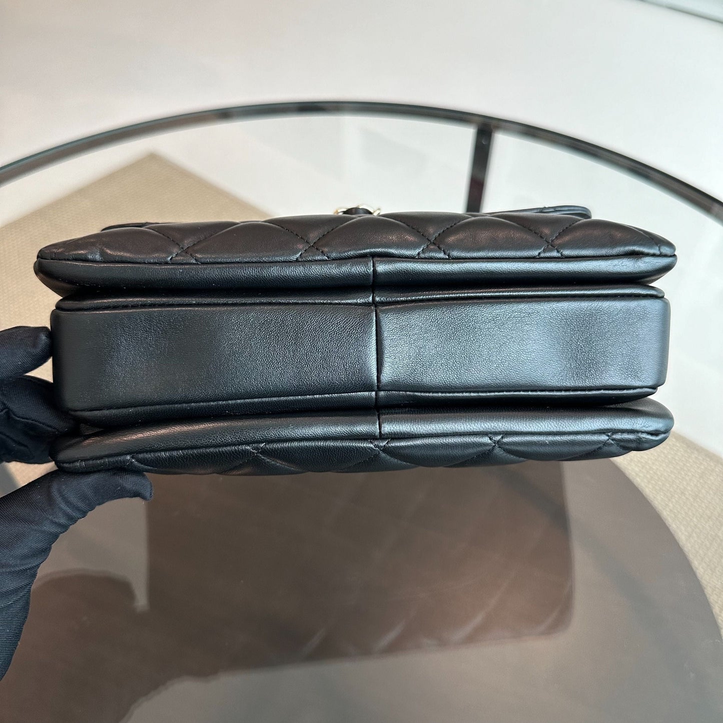 *Receipt* Trendy CC Small Lambskin Black GHW No 20