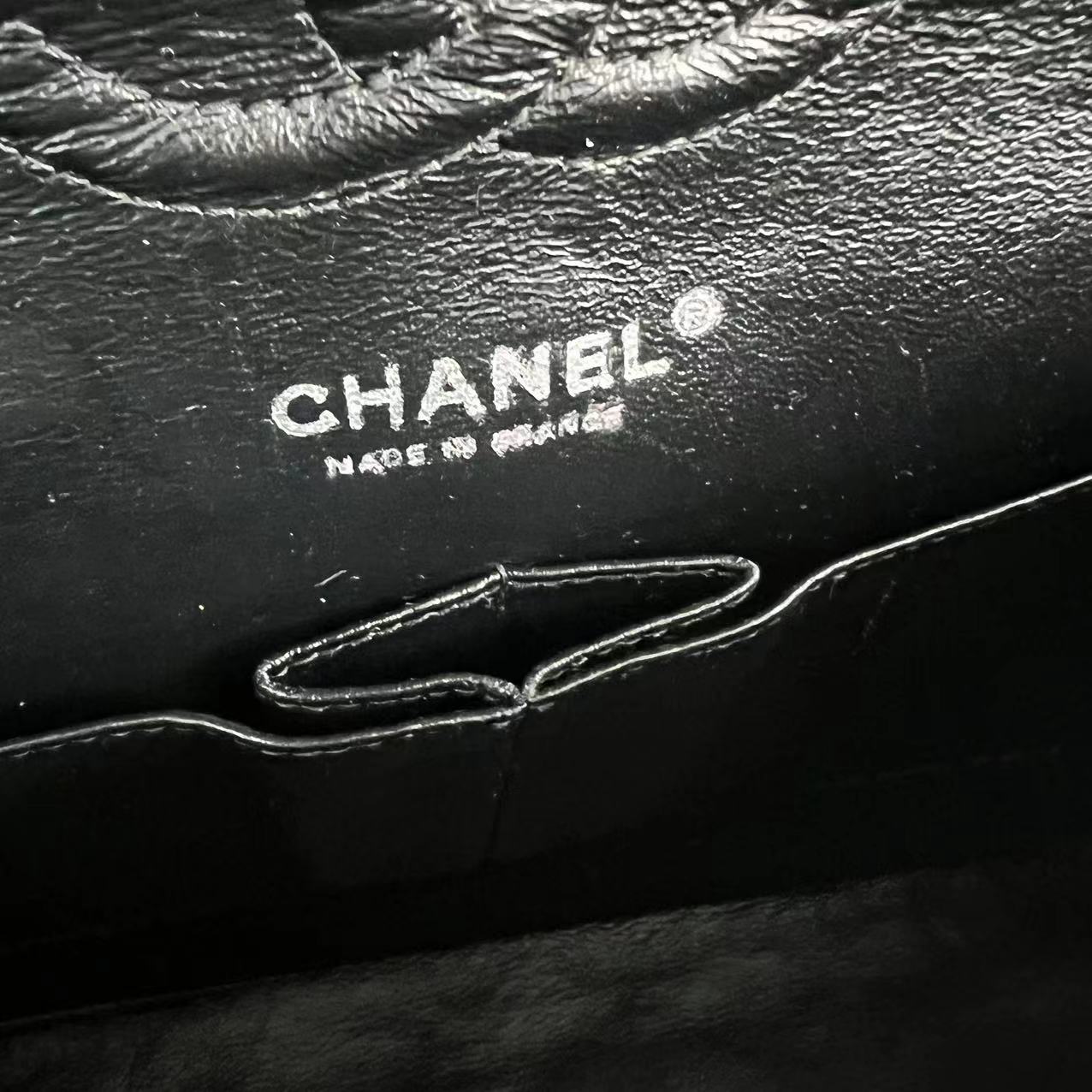 *Recolor* Medium Quilted Patent Leather Black Silver Hardware Series 17