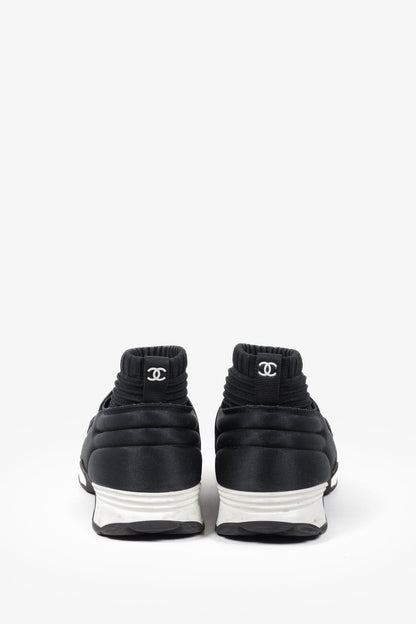 Chanel 2017 Neoprene High-Top Sock Sneakers
