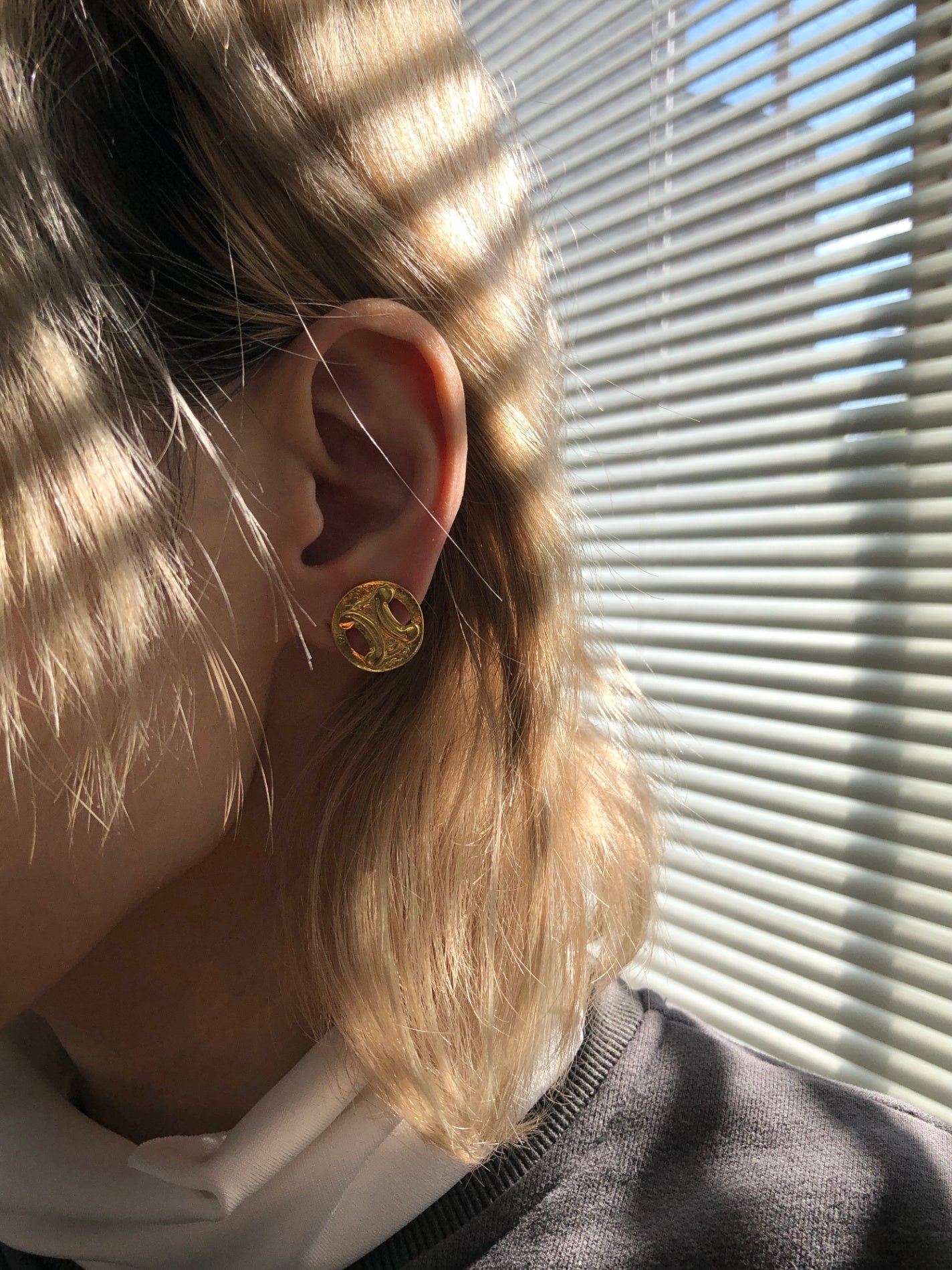 CELINE  Earrings Gold Vintage wi7hxx