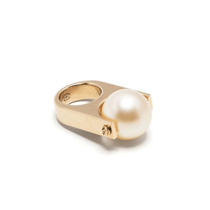CC Pearl-embellished Ring