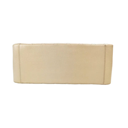 Chanel GST Beige Caviar Silver
