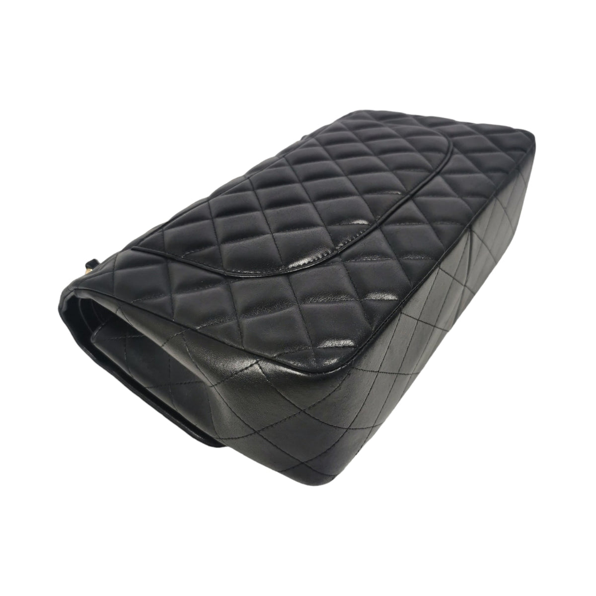 Chanel Classic Double Flap Jumbo Black Lambskin Gold