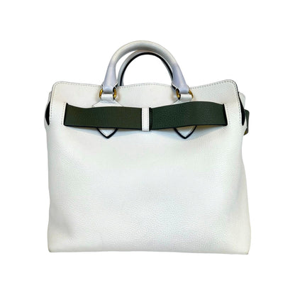 Burberry White Belt Bag Large