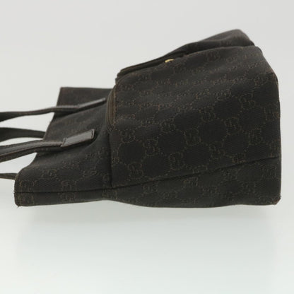 GUCCI GG Canvas Hand Bag Dark Brown 105650  ro900