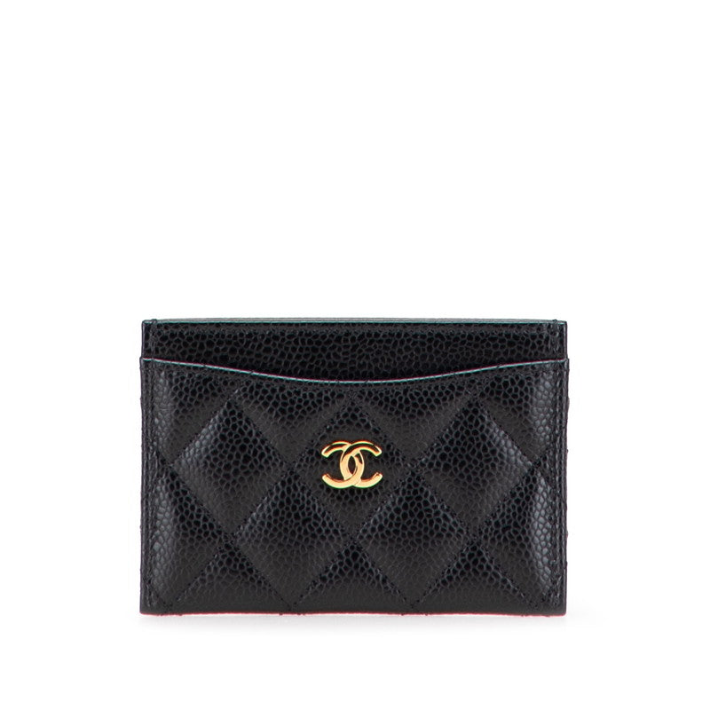 Chanel Classic Card Case Caviar Leather Card Case