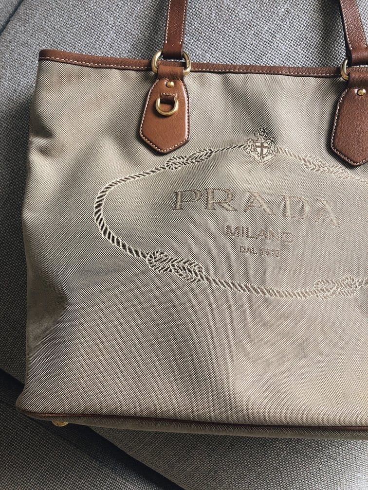 Vintage Prada Canvas Tote