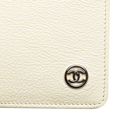 Chanel Coco Mark Leather Long Wallet