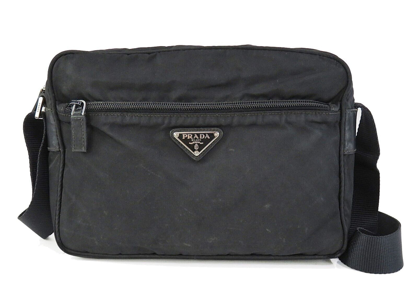 Prada Milano Black Tessuto Crossbody Bag