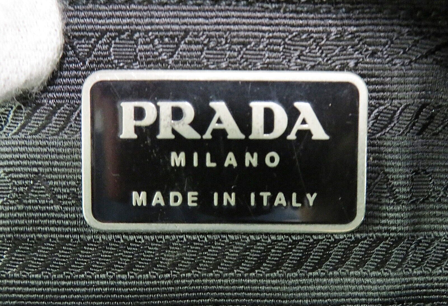 Prada Milano Khaki Tessuto Nylon Shoulder Bag