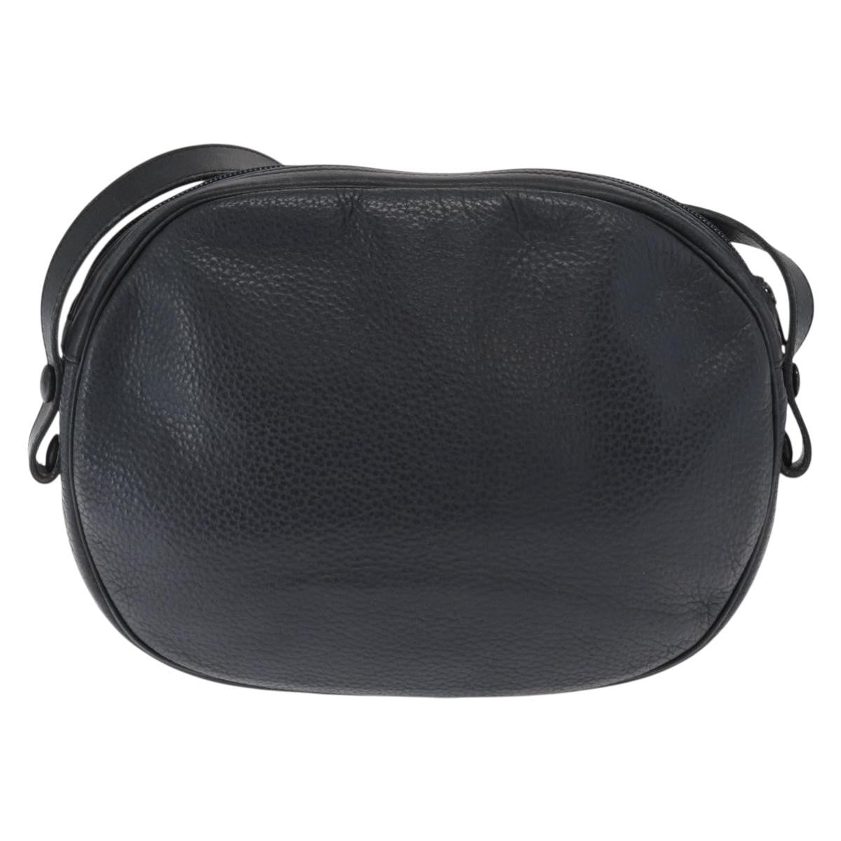 Christian Dior Vintage Shoulder Bag Leather Navy Leather Shoulder Bag Bag ()