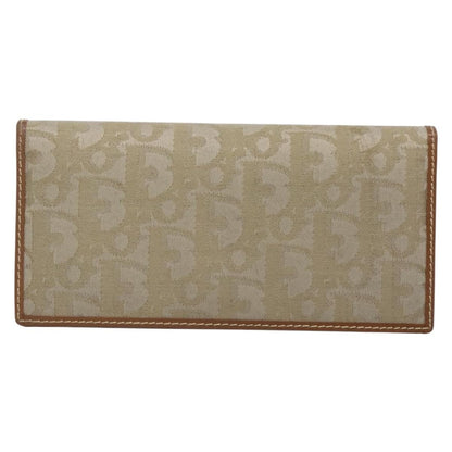 Christian Dior Trotter French Wallet Diorissimo Canvas Green Canvas Wallets Accessory ()