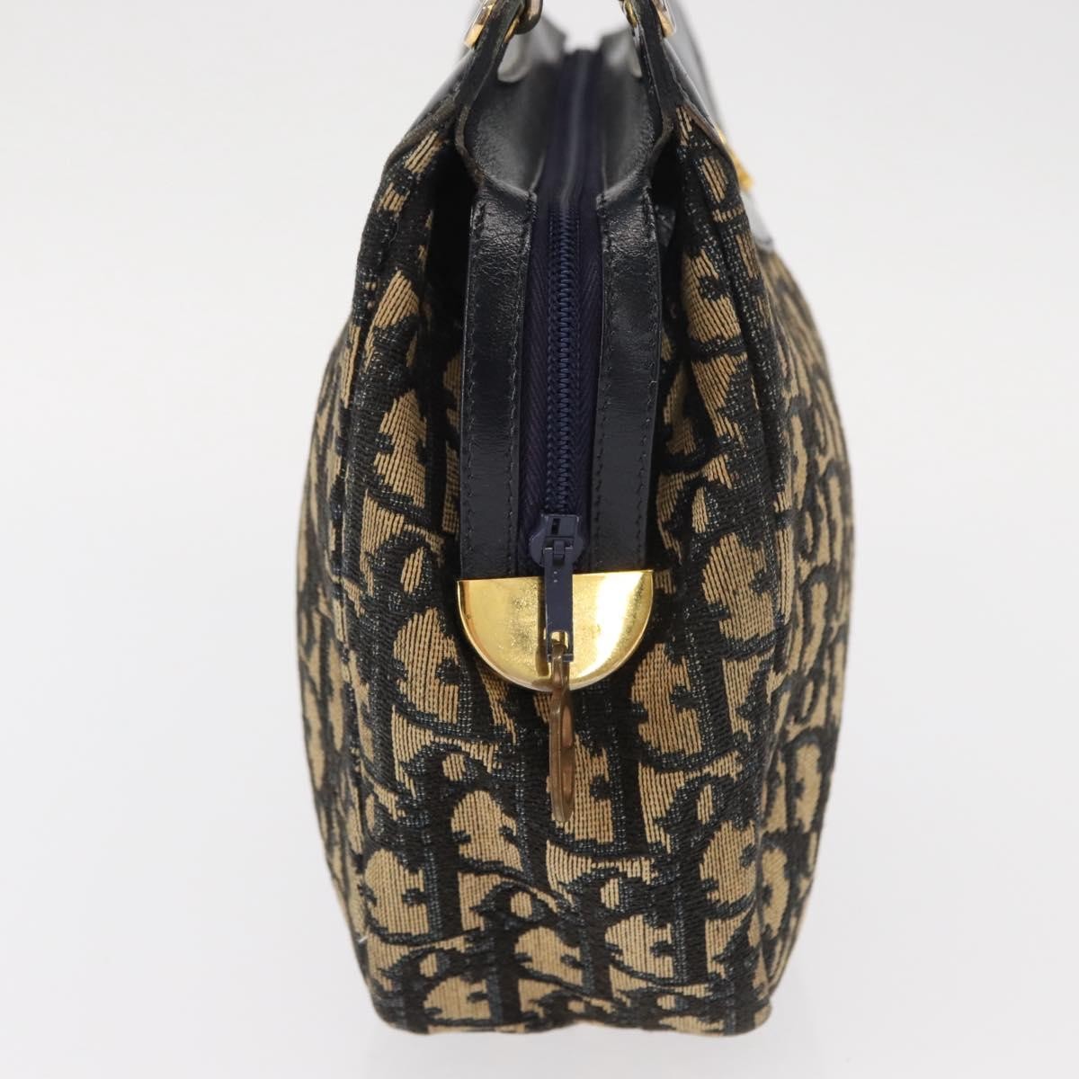Christian Dior Vintage Trotter Shoulder Bag Canvas Navy Canvas Shoulder Bag Bag ()