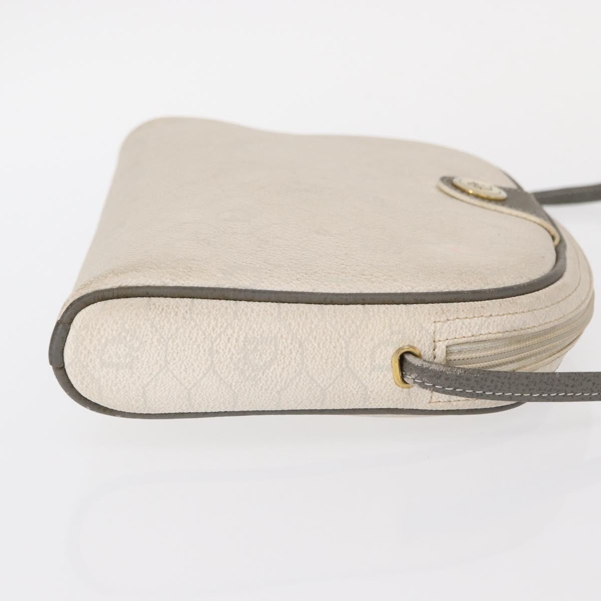 Christian Dior Vintage Honeycomb Shoulder Bag Canvas White Canvas Shoulder Bag Bag ()
