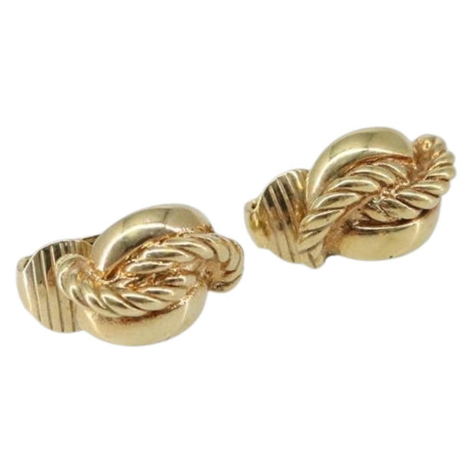Christian Dior Vintage Clip-On Earrings Metal Gold Gold_Plated Earrings Jewelry ()