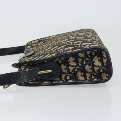 Christian Dior Vintage Trotter Shoulder Bag Canvas Navy Canvas Shoulder Bag Bag ()
